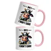 There's a 99% chance I don't care Genervte Kuh Tasse Rosa - Produktbild-Vorschau 2