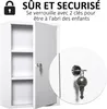 kleankin Armoire à Pharmacie 2 étagères 3 Niveaux Voir les images du produit 3
