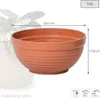 A terracotta pot with dimensions indicated. Anteprima dell’immagine prodotto