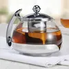 Edelstahl Teekanne Glas Teekocher ca. 1,2L Produktbild-Vorschau 6
