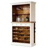 Buffet Bodde mit Weinregal in Kiefer Massivholz Weiß / Produktbild-Vorschau 5