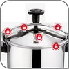 Pentola a pressione in acciaio inox da 4,5 litri Seb P05306 Anteprima dell’immagine prodotto 3