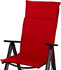 A close-up of a red chair cushion on a white background. Produktbild-Vorschau