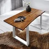 Esszimmertisch 140x80 cm Esra, echte Baumkante, massiver & Produktbild-Vorschau 2