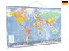 GeoMetro Weltkarte 70x100 cm mit Metallleisten zum Produktbild-Vorschau 1