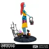 A collectible figure of Sally from The Nightmare Before Christmas, standing on a diorama base with Halloween-themed elements. Podgląd zdjęcia produktu