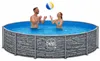 HAF - Swing Frame Pool rund Stein-Optik (Ø 366 cm, 91 cm Produktbild-Vorschau 1