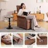 A woman reading in a recliner chair with surrounding lifestyle shots. Podgląd zdjęcia produktu