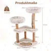 COSTWAY Kratzbaum Holz, 101 cm, Katzenbaum mit Kratzpfosten Produktbild-Vorschau 3