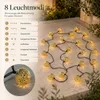 LED Solarleuchte 5 M 20 Lampen Outdoor Lichterkette LED Produktbild-Vorschau 4