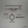 3er Set LED Einbaustrahler Flach Deckenspots 12cm Produktbild-Vorschau 4