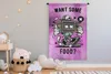MuchoWow® Wandteppich Wandbehang Fernsehen - Lila - Vintage Produktbild-Vorschau 4