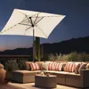 Sekey Sonnenschirm 210x140 cm mit LED-Solar-Beleuchtung, Produktbild-Vorschau 2
