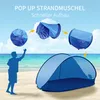 Duhome beach shell pop up beach tent sunshade, UV a ochrana Náhled obrázku produktu 7