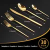 30 teiliges Edelstahl Besteckset Gold,Targzier Goldenes Produktbild-Vorschau 3