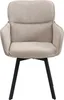 byLIVING Stuhl 2-er Set RICO / Webstoffbezug in taupe, Produktbild-Vorschau 7