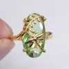 Schicker Damen-Fingerring mit Libellenblatt, oval, Produktbild-Vorschau 5