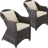 tectake® 2er Set Aluminium Rattansessel wetterfest und Produktbild-Vorschau 2