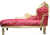 Bew. Casa Padrino Barock Chaiselongue Mod2  Bordeaux Muster Produktbild-Vorschau 1