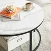 Couchtisch LATICIA mit Platte im Marmordekor Produktbild-Vorschau 4