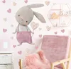 Kinder Tier Wandsticker, Wandaufkleber Deko (Liebes hasen Produktbild-Vorschau 1