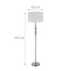 Lampa stojąca Relaxdays do salonu, E27, z przewodem, abażur Podgląd zdjęcia produktu 4