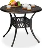 Relaxdays Gartentisch mit Schirmloch, antike Optik, Produktbild-Vorschau 1