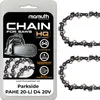 2x Sägekette Kettensäge 20cm 1,1mm 3/8" 33TG für Parkside Produktbild-Vorschau 1