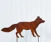 Fuchs laufend 30x66cm zum Stecken Gartenstecker Edelrost Produktbild-Vorschau 1