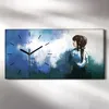 Leinwand Uhr Küche Wohnzimmer Bild Quarz 60x30 Aquarell des Produktbild-Vorschau 2