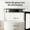 Olvy Elektrischer Milchaufschäumer aus Glas 4-in-1, 500 W, Produktbild-Vorschau 10