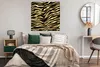 MuchoWow® Poster Muster - Zebra - Gold 100x100 cm - Produktbild-Vorschau 4