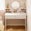 Weißer Kosmetik-Schminktisch für das Schlafzimmer mit Produktbild-Vorschau 9