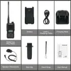 A collage of images showing the components of a Retevis RA89 two-way radio kit. Produktbild-Vorschau