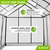 BRAST Gewächshaus Aluminium mit Fundament | 190x190x195cm | Produktbild-Vorschau 8