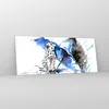 Bilder auf glas - Hund Regenschirm Regen Wetter - 120x50cm Produktbild-Vorschau 4
