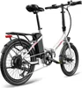 A white electric bicycle is shown against a white background. Náhled obrázku produktu