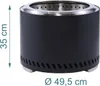 Relaxdays Braciere senza fumo, acciaio inossidabile, A x P Anteprima dell’immagine prodotto 4