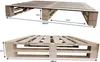Lermowood Palettenbett M2 160 x 200 cm mit 2 Bettkästen Produktbild-Vorschau 3