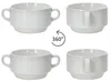 set di 6 ciotole per zuppa Stiva 250ml in porcellana bianca Anteprima dell’immagine prodotto 3