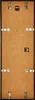 The back of a picture frame, showing the mounting hardware. Produktbild-Vorschau