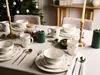 BELIANI Sada 16 kusů bílého porcelánového ručně vyráběného Náhled obrázku produktu 2