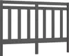 vidaXL Kopfteil Grau 156x4x100 cm Massivholz Kiefer Produktbild-Vorschau 1