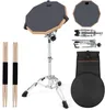 Drum Practice Pad, Doppelseitiges 30 cm Drum Pad Set, Produktbild-Vorschau 1