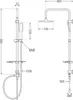 Mexen T49 colonna doccia, bianca/dorata - 798494993-25 Anteprima dell’immagine prodotto 2