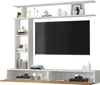 Sweiko 180x35x22.5cm TV Wohnwand-set mit Vitrinen,Mediawand Produktbild-Vorschau 19