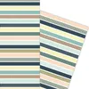 Schickes Muster Streifen Geschenkpapier in gelb hellblau - Produktbild-Vorschau 1