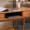 Schreibtisch KIM mit 2 Schubladen aus Massivholz, Kastanien Produktbild-Vorschau 5