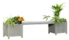 Gartenbank mit 2 Blumenkästen Garten Bank 2in1 Blumenkasten Produktbild-Vorschau 1