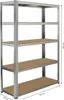 FIELDMANN FDR 1820 Scaffale in metallo con 5 ripiani, Anteprima dell’immagine prodotto 2